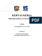 KERTAS KERJA BULAN MATEMATIK TAHUN 2023