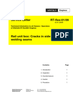 RT-flex-01_09 Rail Unit Box - Cracks in Side Plate Corner Weling Seams