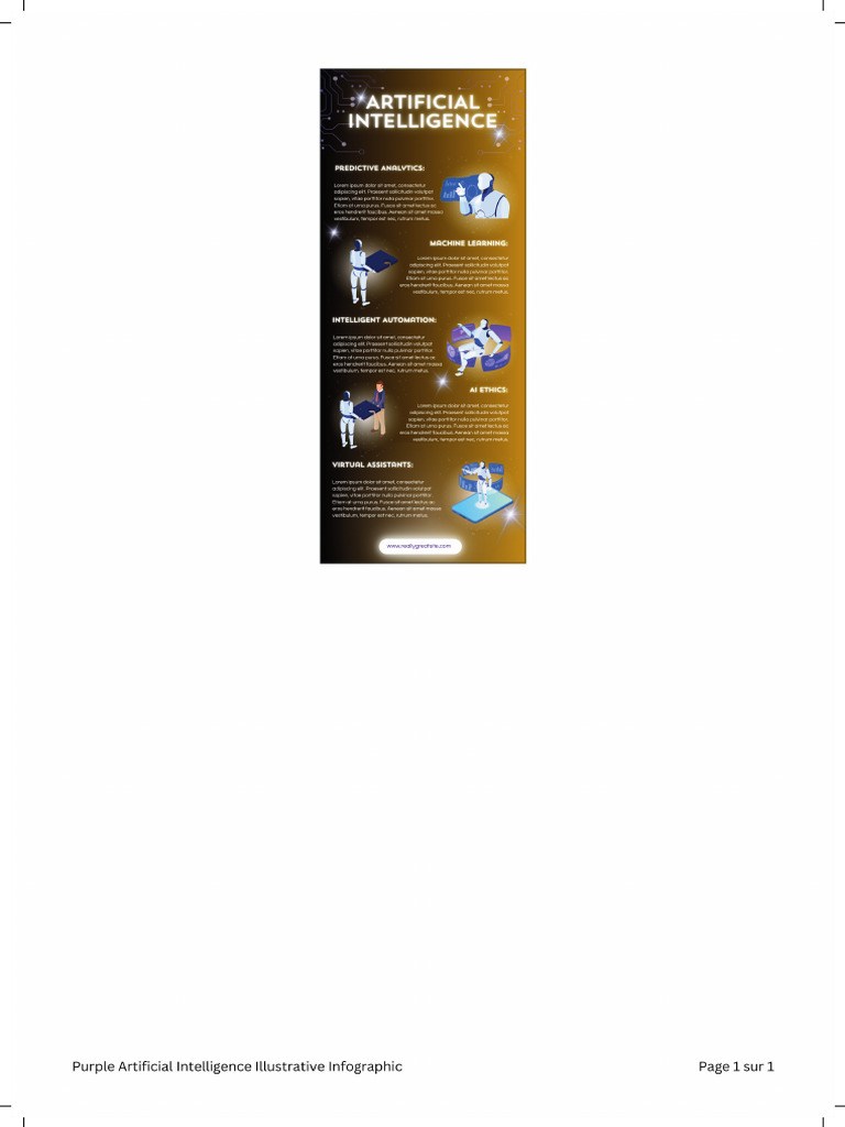 Purple Artificial Intelligence Illustrative Infographic | PDF