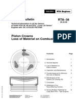 RTA-38 Piston Crowns Loss of Material on Combustion Side