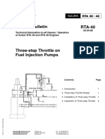 RTA-40 Three-Step Throttle On Fuel Injection Pumps