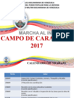 Marcha Al Campo Inmortal de Carabobo 2017 - Preparacion