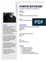 Parth Kothari CV