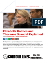 Elizabeth Holmes and Theranos Scandal