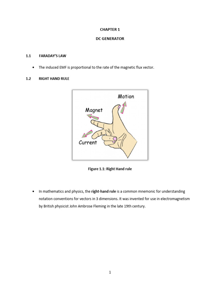 Understanding DC Generators and Rules | PDF | Electric Generator ...
