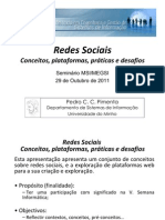 [Seminário MSI.MEGSI] Redes Sociais - 29 de Outubro de 2011