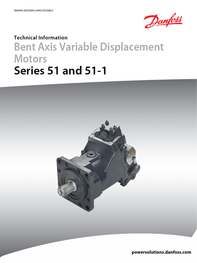 Series 51 & 51-1 Bent Axis Motors Guide | PDF | Electric Motor | Pump
