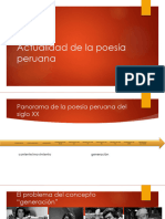 Actualidad de La Poesía Peruana