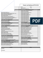 Check List Multimec MF100 SD