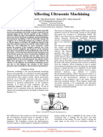 Parameter Affecting Ultrasonic Machining IJERTV8IS110053