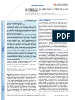 Factors Affecting The Usability of An Assistive Soft Robotic Glove After Stroke or Multiple Sclerosis