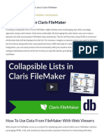 Collapsible Lists in Claris FileMaker | DB Services