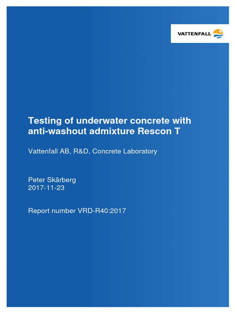 TESTING UNDER WATER CONCRETE vrd-r40-2017-rescon-t-2017-english | PDF