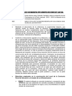 Inf Sobre Diligencias de Combustible de Quincemil