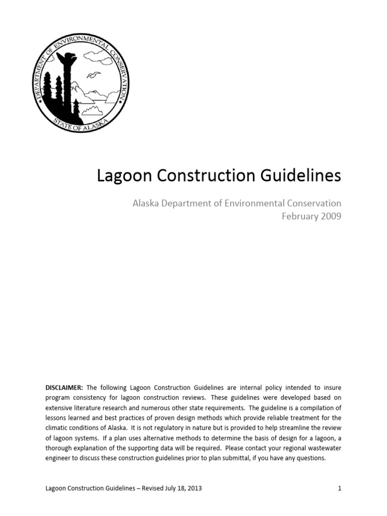 Lagoon Construction Guidelines Revised Pdf Soil Mechanics Borehole