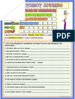 Frequency Adverbs - 2 Page Activity