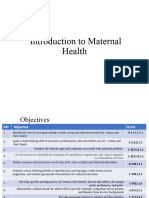 1 - Introduction To Maternal Health