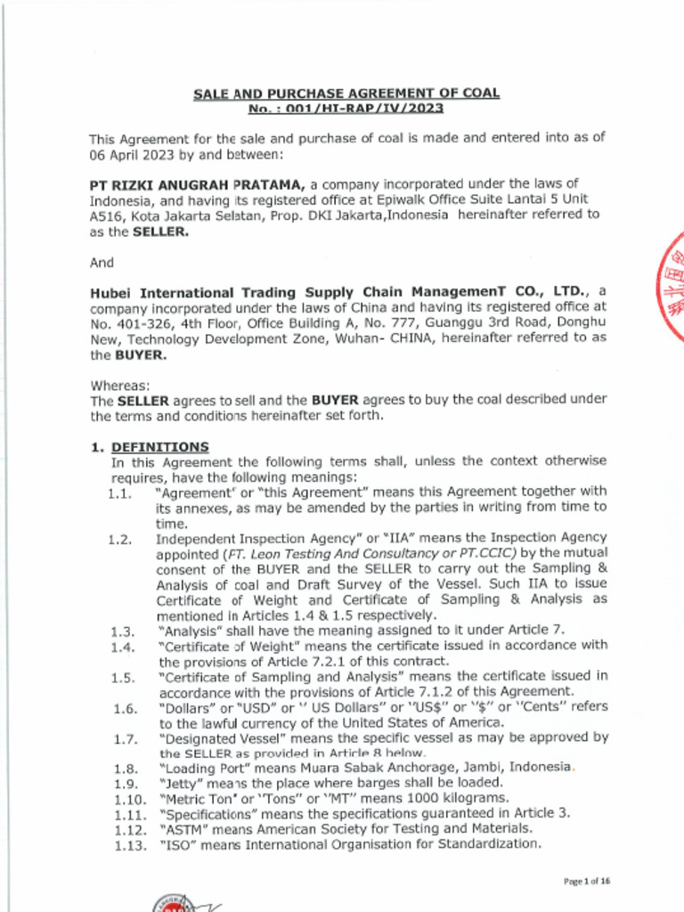 signed contract-双签 | PDF
