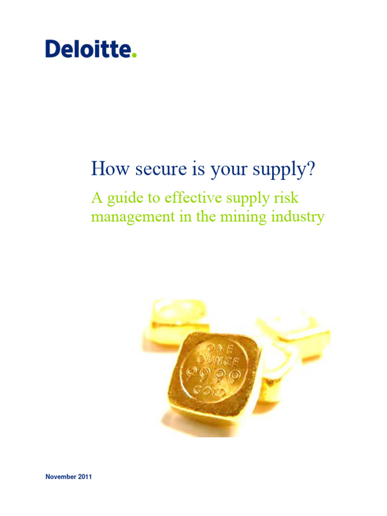 Supply Risk With Highlight Point | PDF | Supply Chain | Risk Management