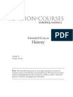 History: Extended Essay in