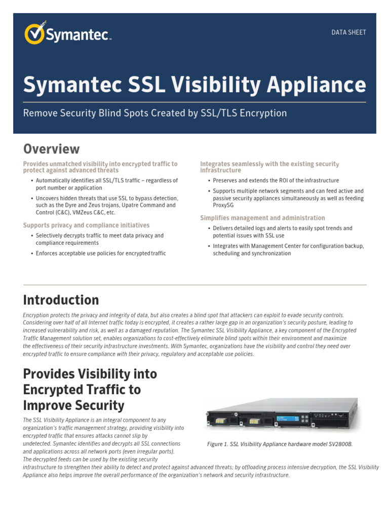 SSL Visibility Appliance en | PDF | Transport Layer Security | Computer  Network