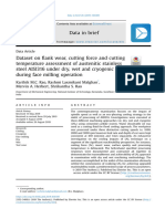 Cutting Force in Austenitic Stainless Steel