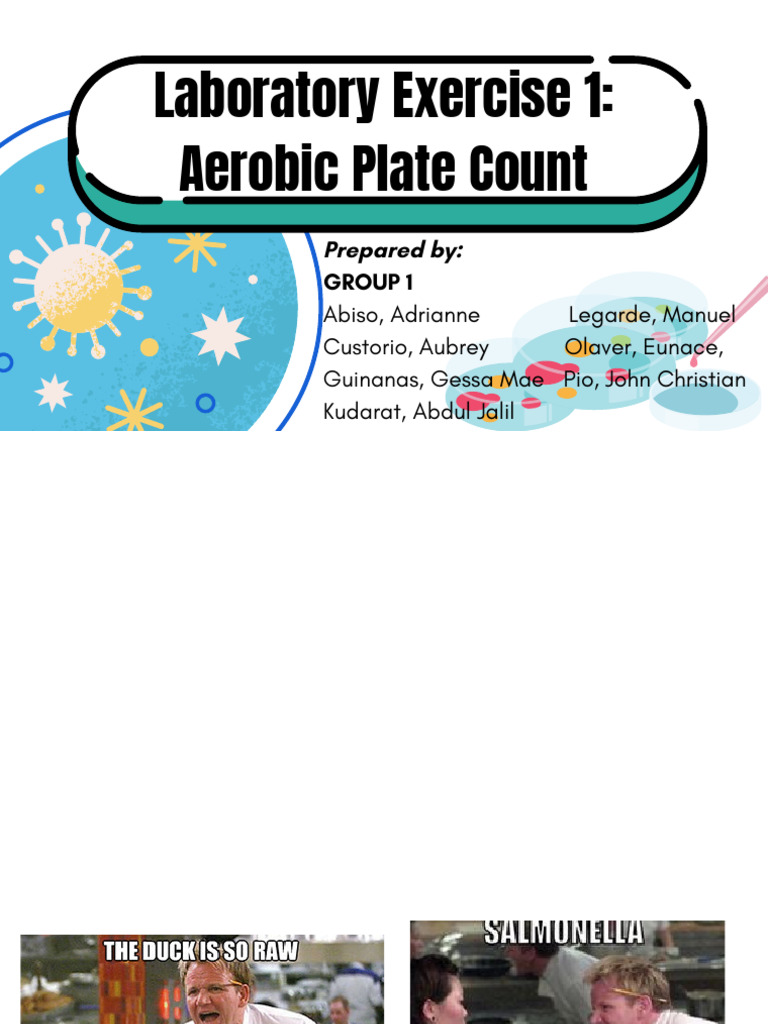 Aerobic Plate Count PDF Colony Forming Unit