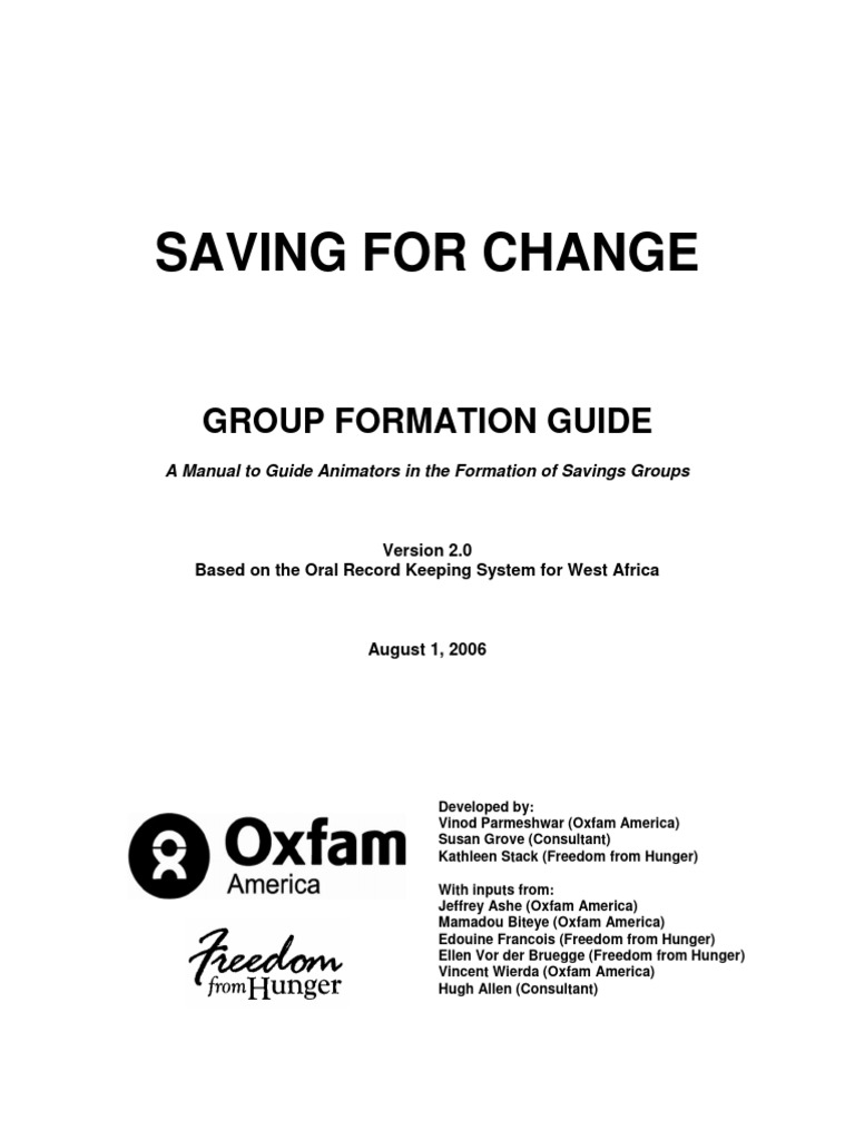 Saving for change group formation guide pdf interest loans