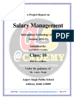 Salary Management Project Report