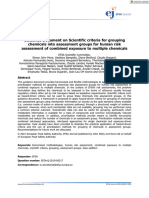 EFSA Journal - 2021 - Guidance Document On Scientific Criteria For Grouping Chemicals Into Assessment Groups For Human