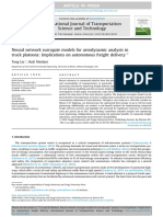 Neural Network Surrogate Models For Aerodynamic Analysis in Truck Platoons Implications On Autonomous Freight Delivery