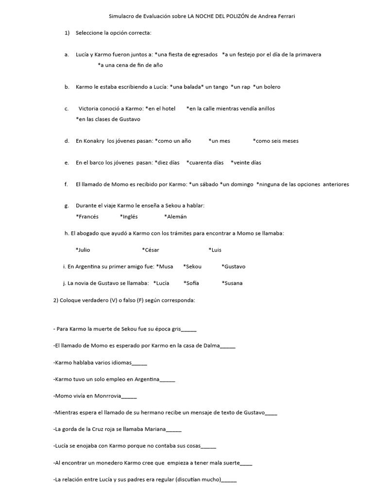Evaluación sobre 