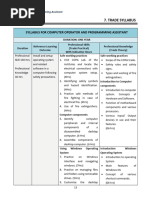 Copa - Syllabus