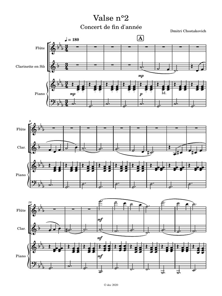 Valse n2 Dmitri ChostakovitchOst PDF