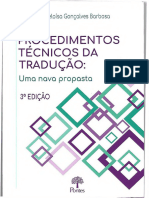 Procedimentos Tecnicos Da Traduao Uma Nova Proposta 3nbsped 9788571130326