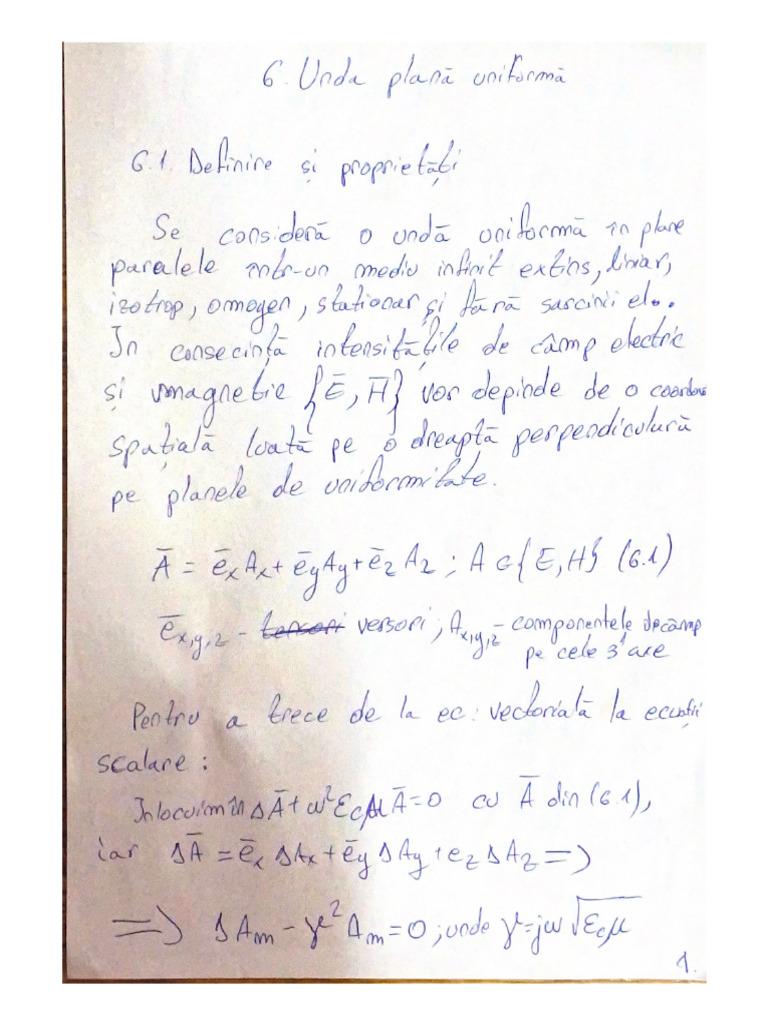 Unda Plana Uniforma | PDF