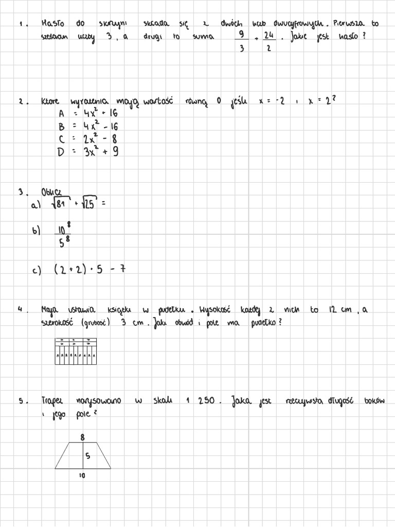 Test 8 Klasa | PDF