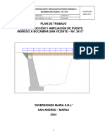 Plan de Trabajo - Puente San Vicente