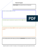 Patterned Paragraph Template 1