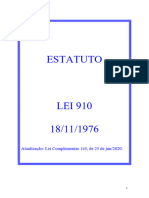 Lei 910 - 1976 - Atualizada Ate 2020 - LC 145 - 25-06-2020