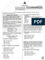Prueba Diagnóstica 5º Español (2011)