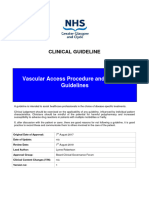 Vascular Access Procedure and Practice Guidelines