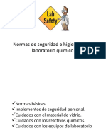 Normas de Seguridad e Higiene en Un Laboratorio