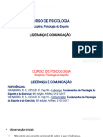 Aula 1.3 - Psicologia Do Esporte - Liderança e Comunicação