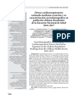 2020 Fitness Cardiorespiratorio Estimado Mediante Ecuacion y Su Caracterizacion Sociodemografica en Población Chilena