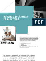 Informe (Dictamen) en Auditoría