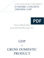Macroeconomic Concepts 2. Defining GDP: Intermediate Macroeconomics
