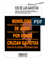 Los Libros de Las Gaviotas 11. F. G. C. Monólogos de Amo