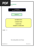 Mathematics GR 11 Memo March 2024