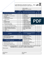 Lista de Inspección Antes Del Uso de La Plataforma de Trabajo de Elevación Móvil